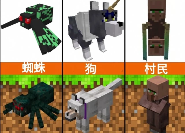 我的世界：在生物模样反转这一块，mc玩家的设计从未让人失望过！