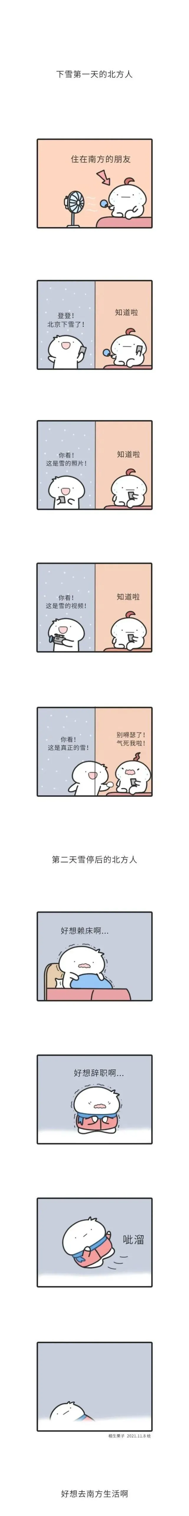 北方人的快乐，仅限于下雪的第一天