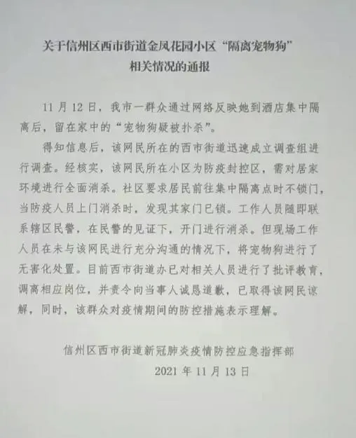 文明防疫应容得下一只无辜宠物狗