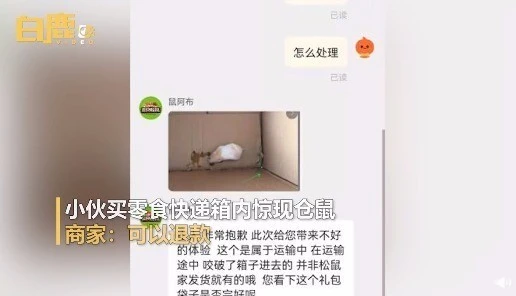 买“鼠”送鼠？小伙拆三只松鼠零食快递箱发现一只活仓鼠