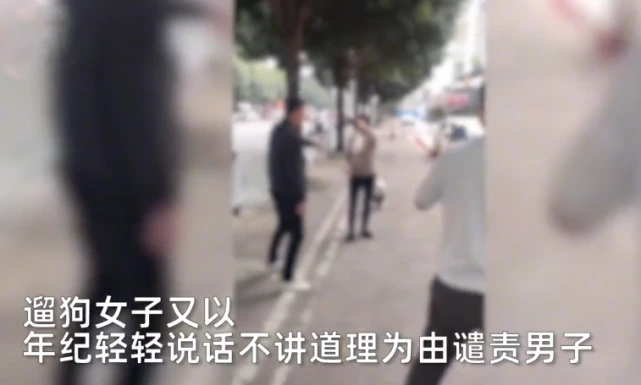 女子遛狗不拴绳乱排泄 男子理论反被指责没爱心