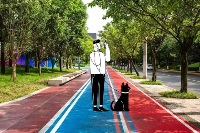 毛孩子们有福了｜4月的锦江绿道可劲fei吧