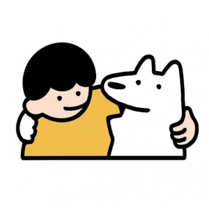 头像/多陪陪狗狗吧！