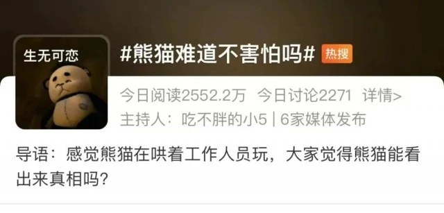 熊猫害怕“熊猫人”吗？